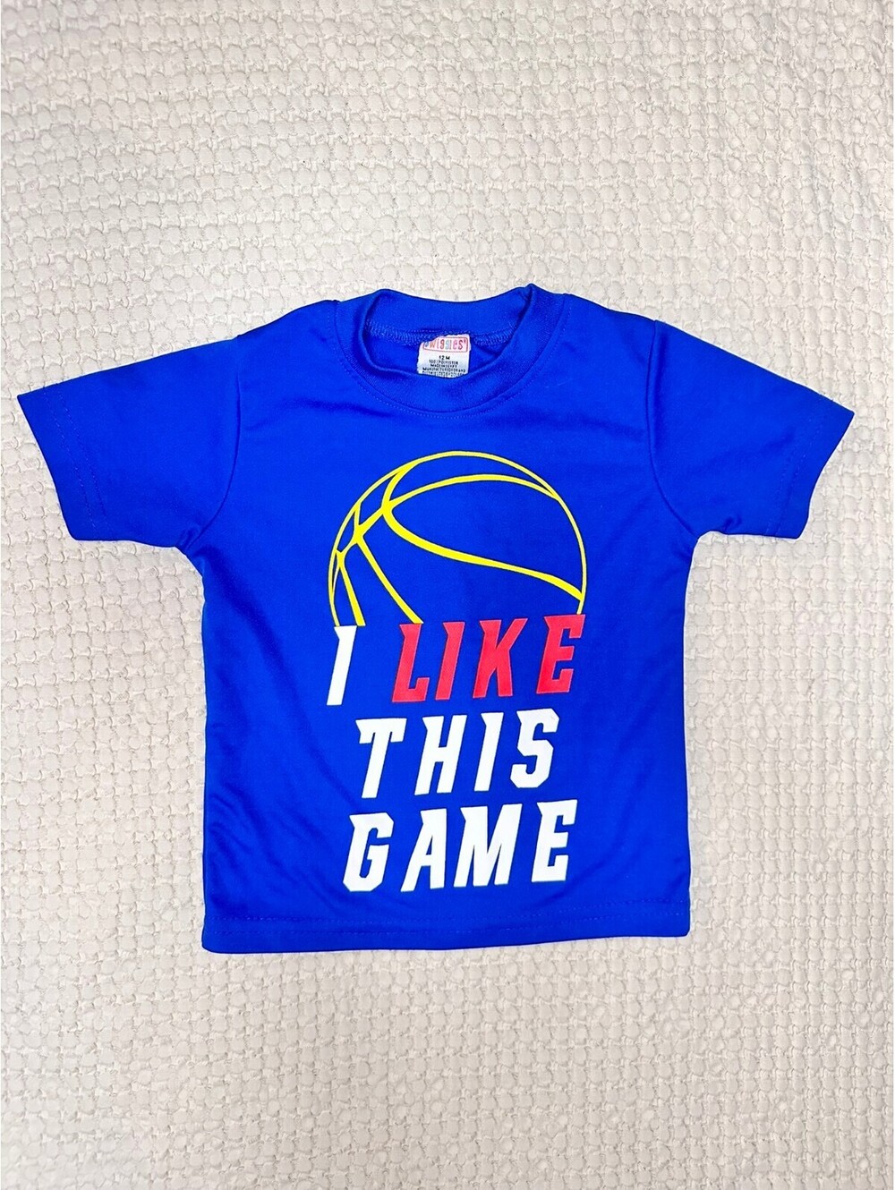 Squiggles Basketball Tee - Sz 12m